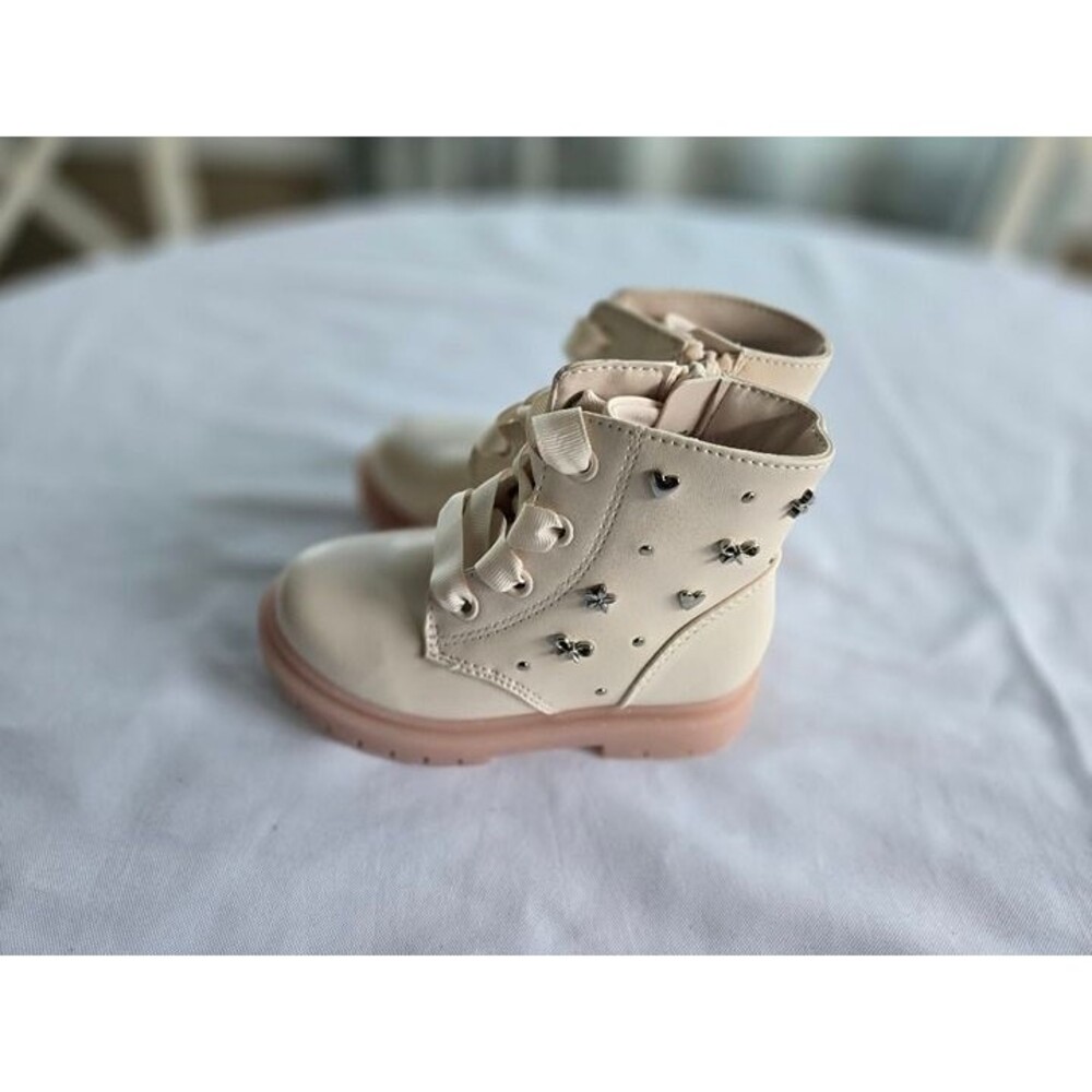 Cat & Jack Amaya Pink Combat Boots - Toddler Girls size 8 - NEW